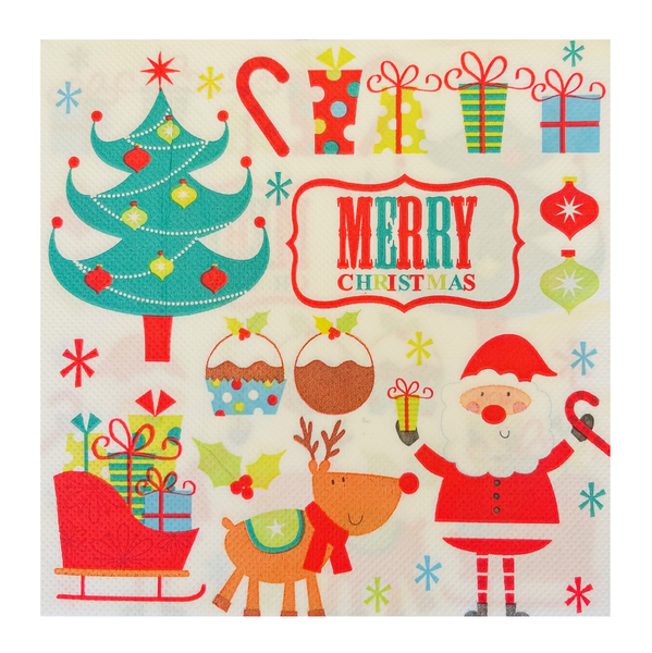 Merry Christmas - Party Serviettes (40 Piece)