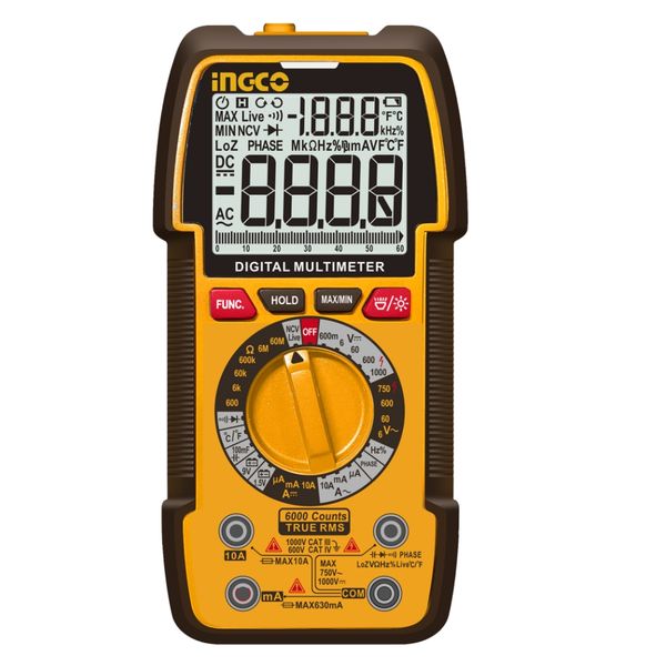 Ingco - Multimeter Auto Range TRUE RMS 6000