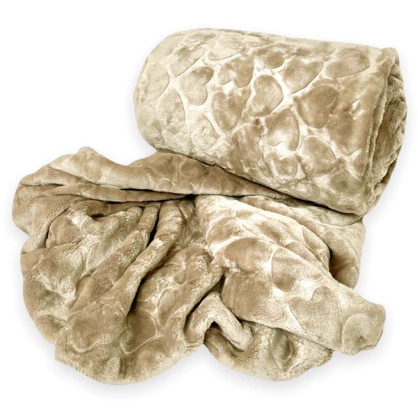 Warm Winter Throw- Camel Brown image