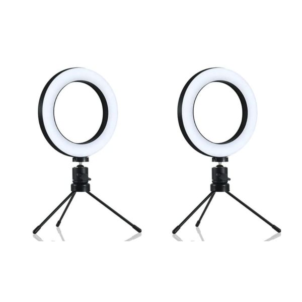 LED Ring Light 6" with Tripod Stand - Pack of 2