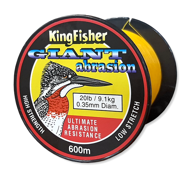Kingfisher Giant Abrasion Nylon .35MM 9.1KG/20LB Colour Gold 600m Spool