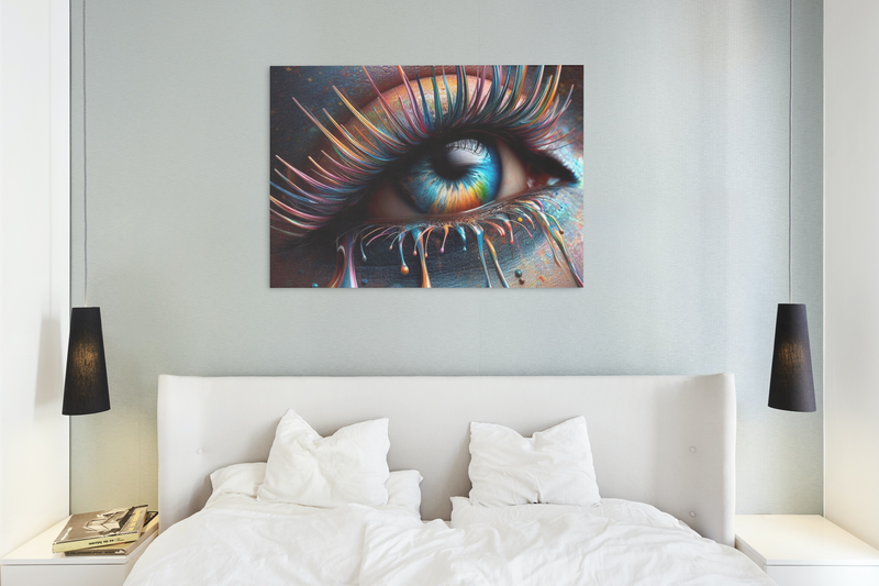 Canvas Wall Art: Colourful Eye
