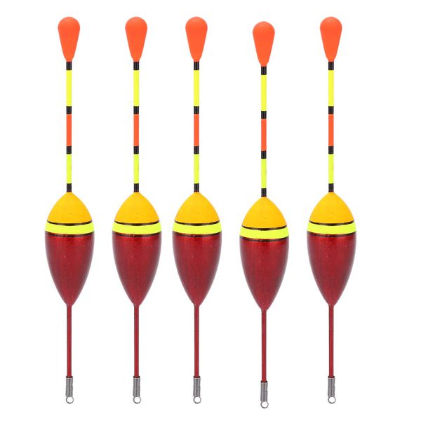 5 Pieces Lightweight Oval Stick Slip Floats