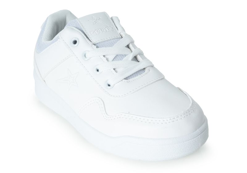 Soviet Kids Andy Low Cut PU Casual Lace Up - White Mono