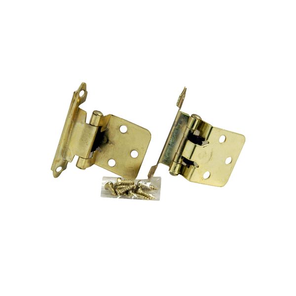 Self Closing Hinge - Brass - Plated - 1/pair - 5 Pack