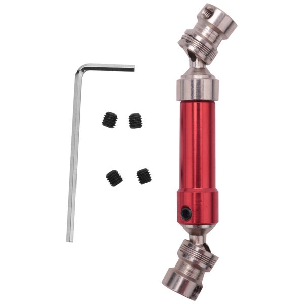 Metal Rear Drive Shaft Cvd for 12428 12423 1/12 Rc Car,Red