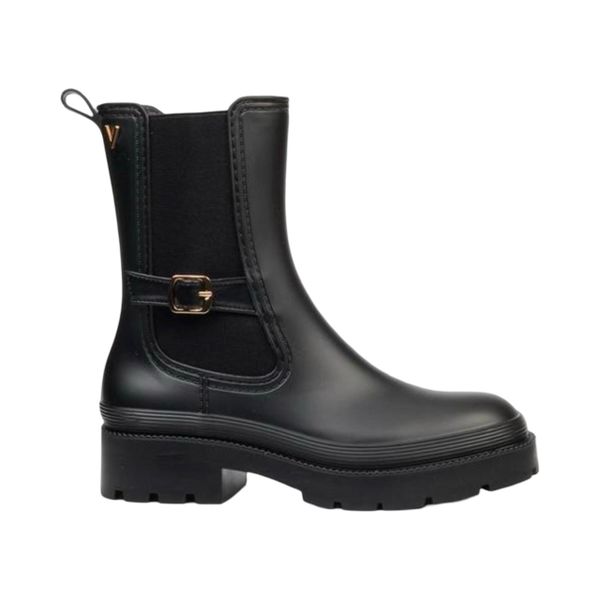 Women's Black Chelsea Rubber Boots