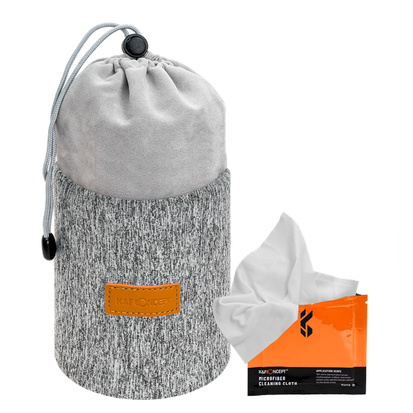 K&amp;F Lens Pouch; Neoprene Padded and Adjustable with a Lens Cloth | KF13.121