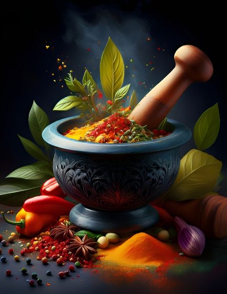 Canvas Wall Art Home Decor - colorful spices