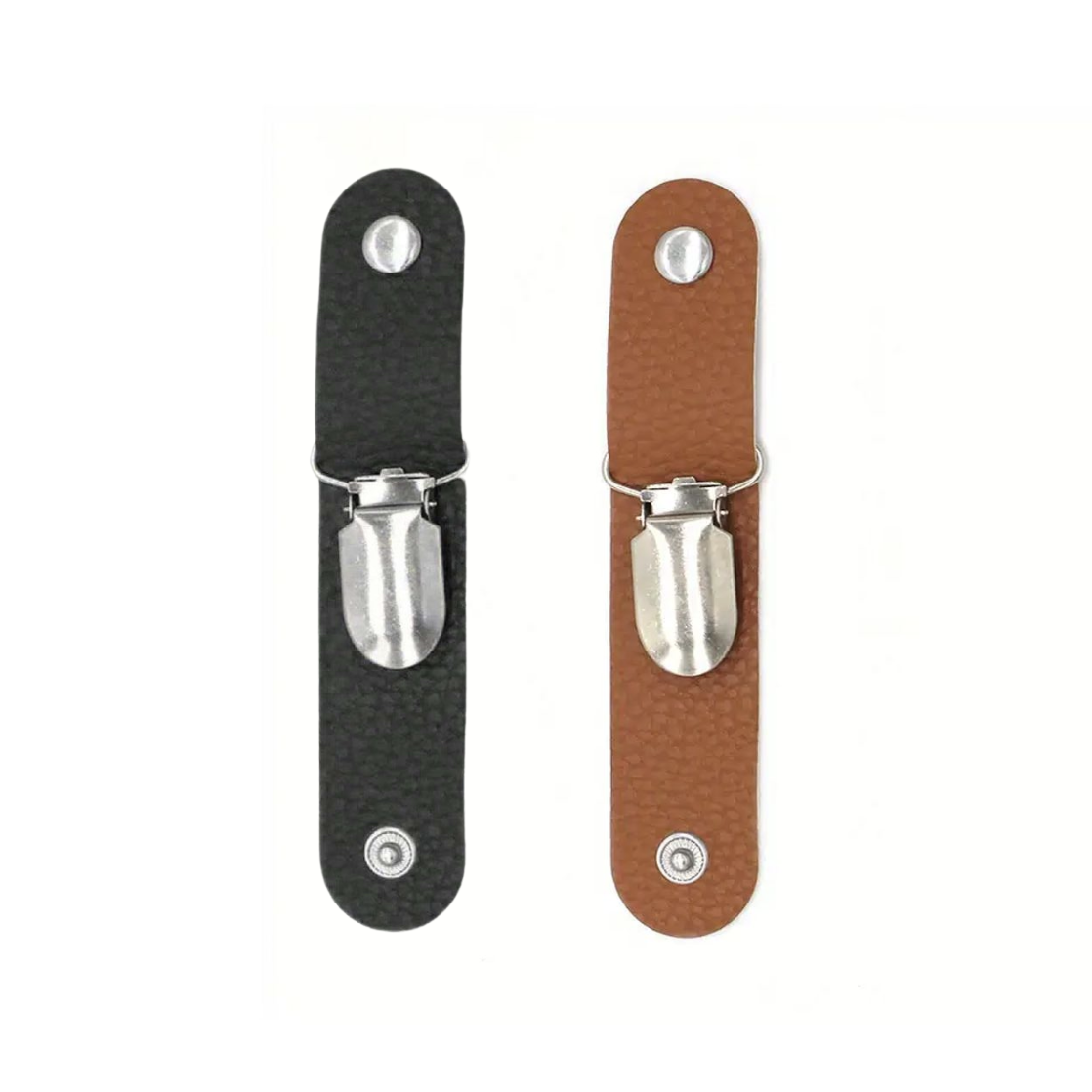 Pack of 2 faux leather travel hat clips shop today get it tomorrow