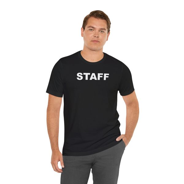 Bufftee STAFF Uniform T-Shirt Round Neck-Work Cotton Shirt-Event Staff 160g