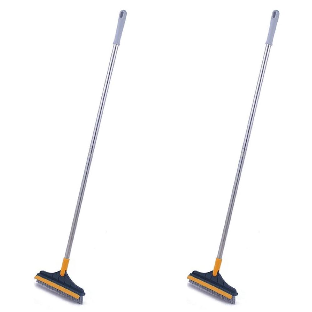 Home Bathroom Floor Wash Cleaning Window Squeegee Broom Set of 2 (112cm ...