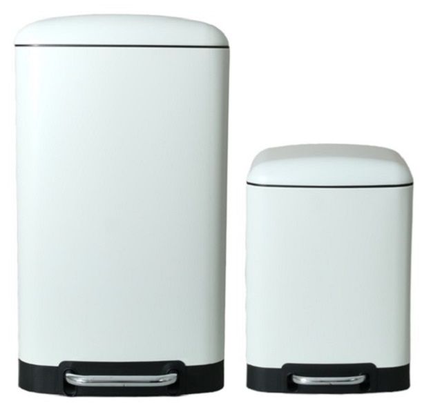 5five Rectangular Step-On Bin - Set of 2