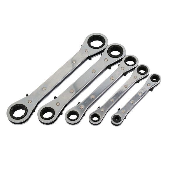 FI- Double Head Flat Ratchet Wrench 5 Pieces