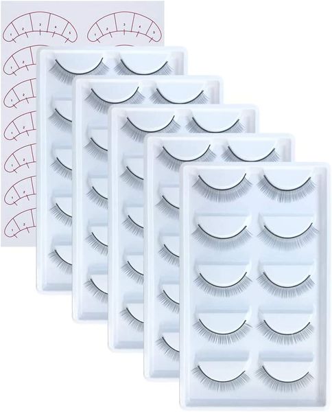 25 Pairs Practice Lashes and Guide Sheet for Eyelash Extensions
