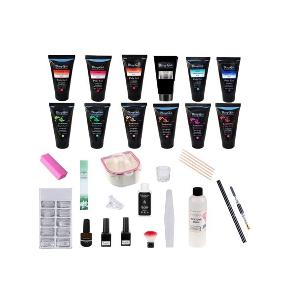 31 Pieces Color Change &amp; Luminous Poly Gel Kit