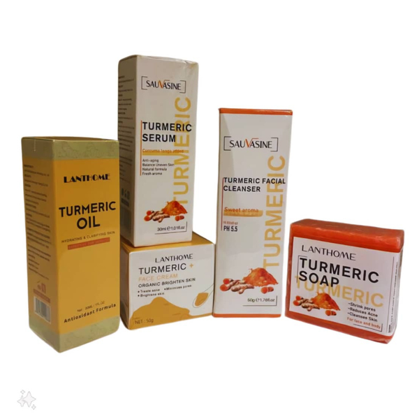 Tumeric 5-Step/ Anti-Ageing/ Skin Care Routine Kit /Skin Care Products/Combo