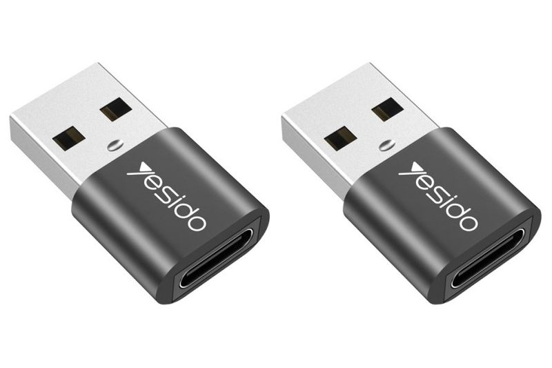 Charging and Data Transfer USB Type-C To USB Connector Adapter - GS09 - 2pc