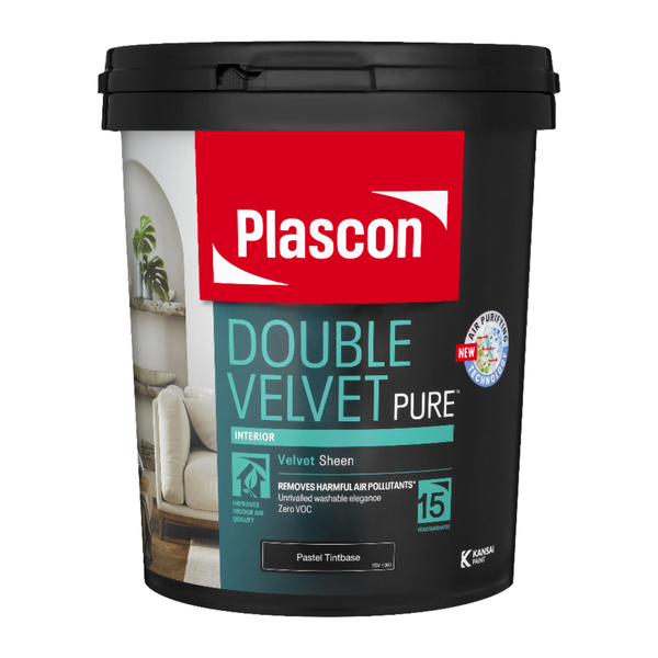 Plascon Double Velvet Interior Wall Paint - 20L - White