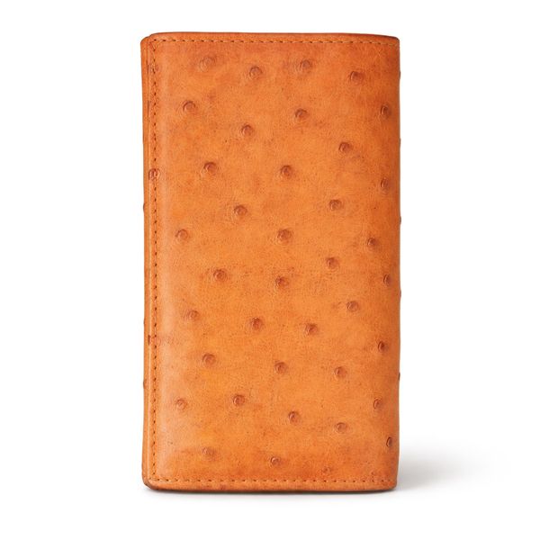 Women's Folding Wallet Purse Handcrafted / Stitched Genuine Ostrich Leather