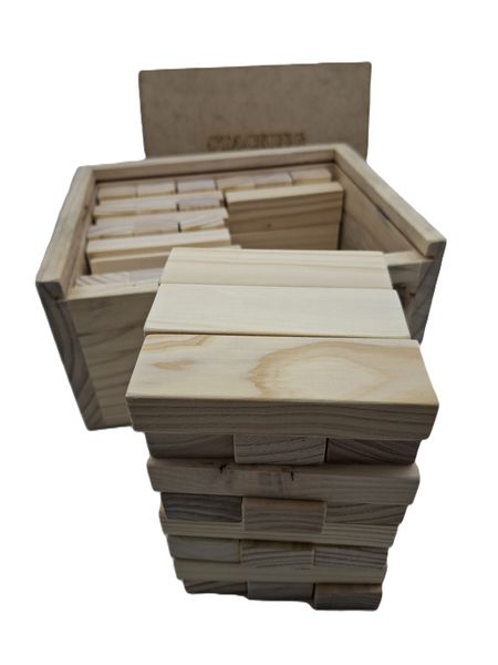 Building Block Game Tower Stacking Game With Wooden Box Family Game Large