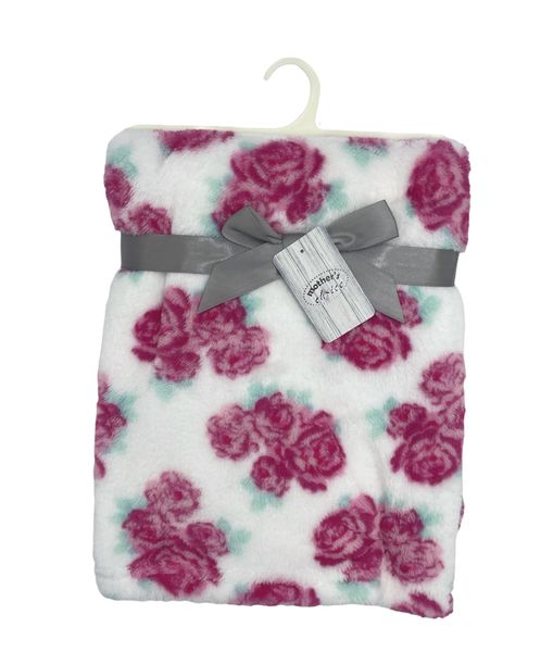 Mothers Choice Baby Blanket 100% Polyester - Grey Pattern