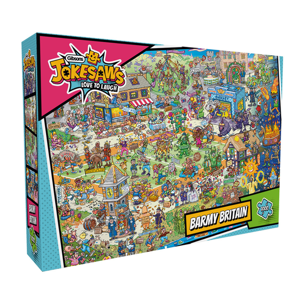 Gibsons - Jokesaws: Barmy Britain - 1000 Piece Jigsaw Puzzle