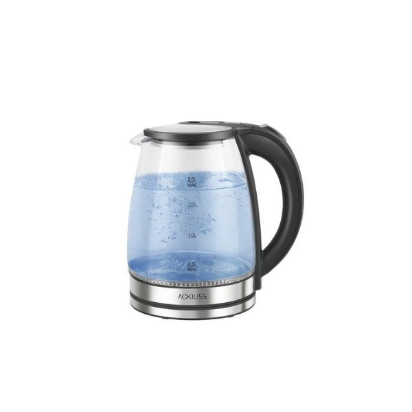2.0L Electric Glass Kettle - 1500W Fast Boiling