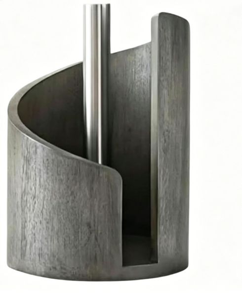 Wooden Paper Towel Holder for Jumbo Rolls, Gray