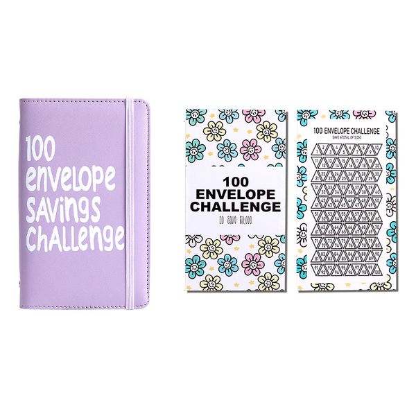 100-Day Money Saving Challenge Book with Cash Envelope Budget Binder