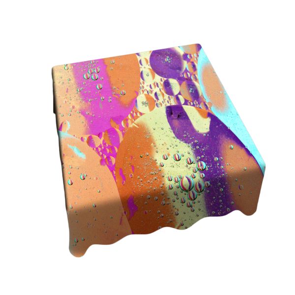 Liquid Oil Mixed Color Square Tablecloth