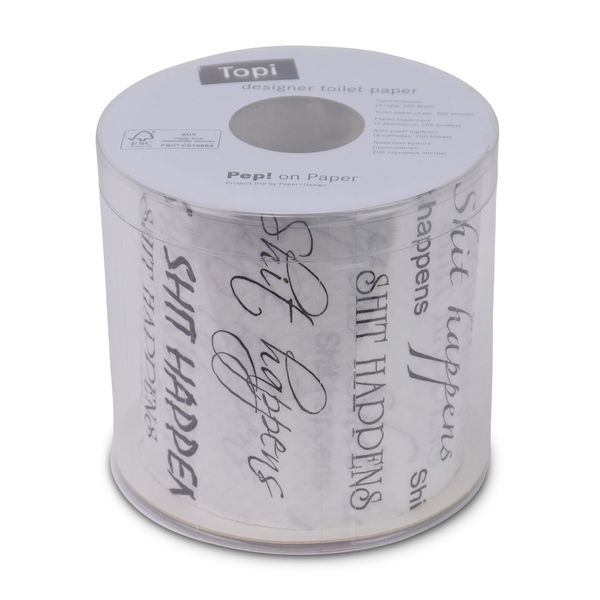 Topi - Shit Happens - Toilet Paper - 200 Sheets - 3-Ply