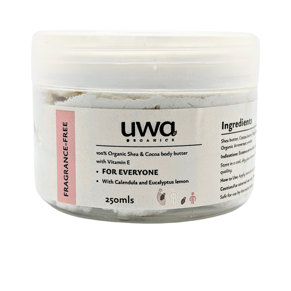 Uwa - Fragrance-Free Body Butter - Natural Moisturiser for Sensitive Skin