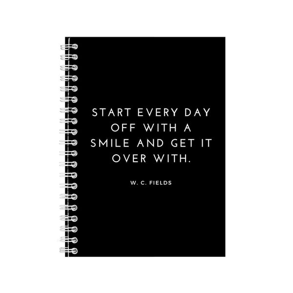 Start A5 Notebook Spiral Lined Motivational Saying Graphic Notepad Gift 185