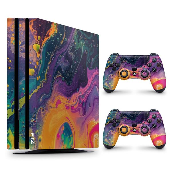 Decal Skin Compatible with PS4 Pro - Acrylic Splash (Decal Only)