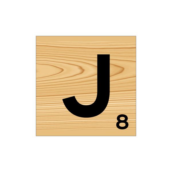 Scrabble Wall Art - J