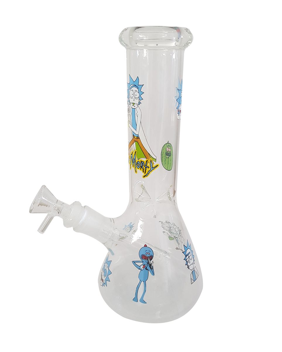 Glass Bong with Ice Catch - Rick and Morty Stoned Watermelon | Buy ...