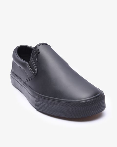Soviet Mens Zara Black Mono Pu Slip On