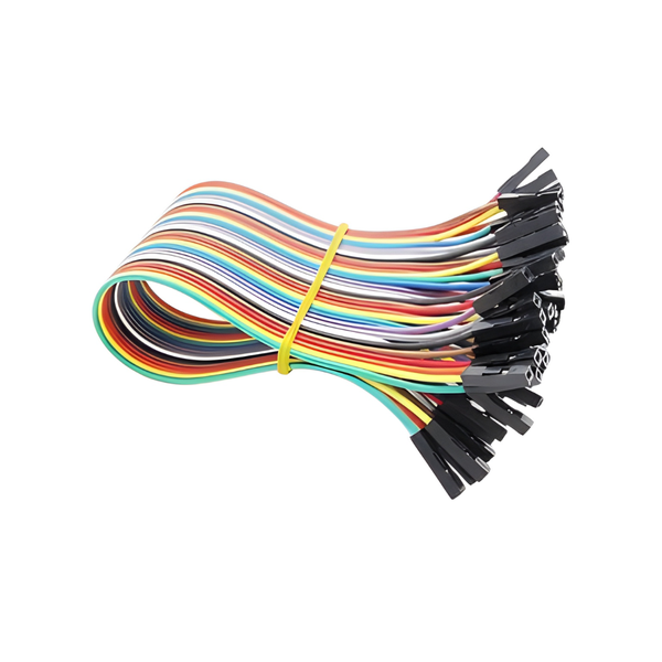 BMT 40-Way Ribbon Jumper Cable F/F 30cm Colour-Coded for Prototyping