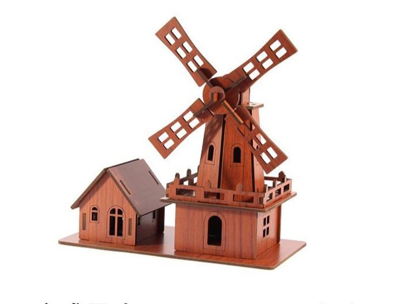 3D Wooden Puzzle DIY Building Kit Gift