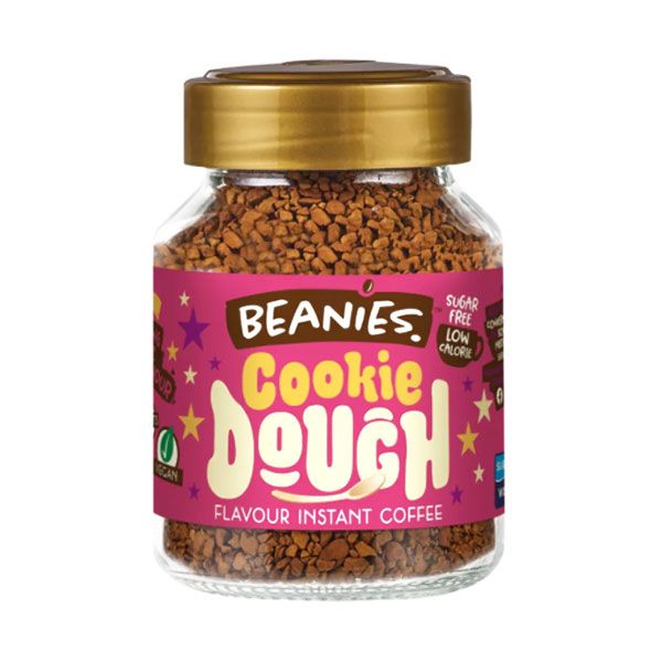 Beanies Flavoured Instant Coffee Cookie Dough Glass Jar 50g