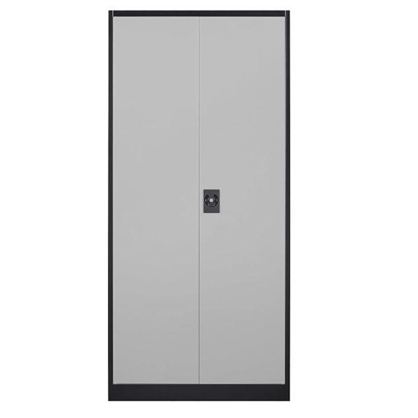 Steel Cabinet- Durable Tool Storage Cabinet with Cupboard Locker- Grey