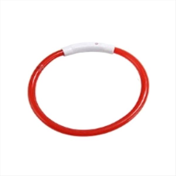 Dog Collar Detachable Glowing Usb Charging Luminous Leash Orange