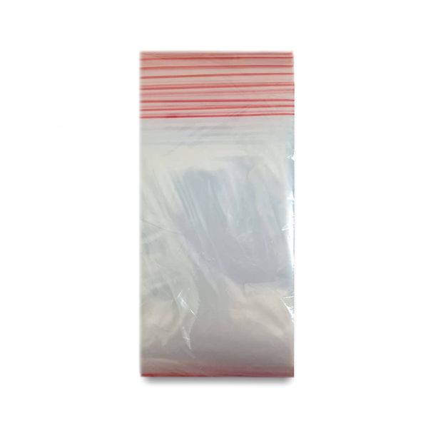 Zip Lock Bag, 100 Piece, Size 100 x 150 mm, 40 mic, Transparent