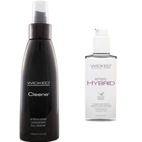 Wicked Sensual Adult Toy Cleene Cleaner Simply Hybrid 2.3OZ Lube