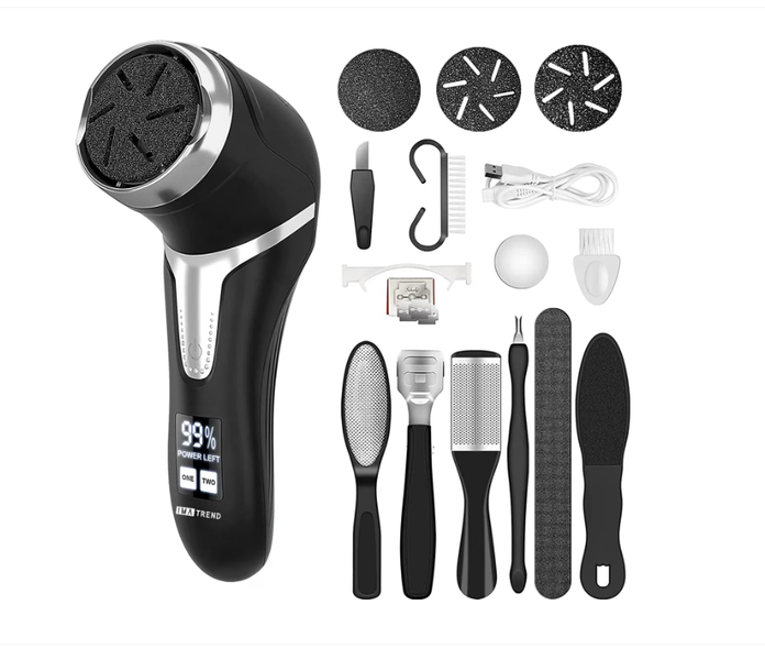 ElectricHeel File, Built-In Suction Cup, LED Digital Display