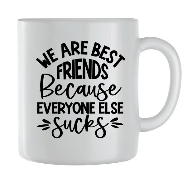 Best friends Coffee Mugs for Men Women Funny Quotes Graphic Sayings Cup 214