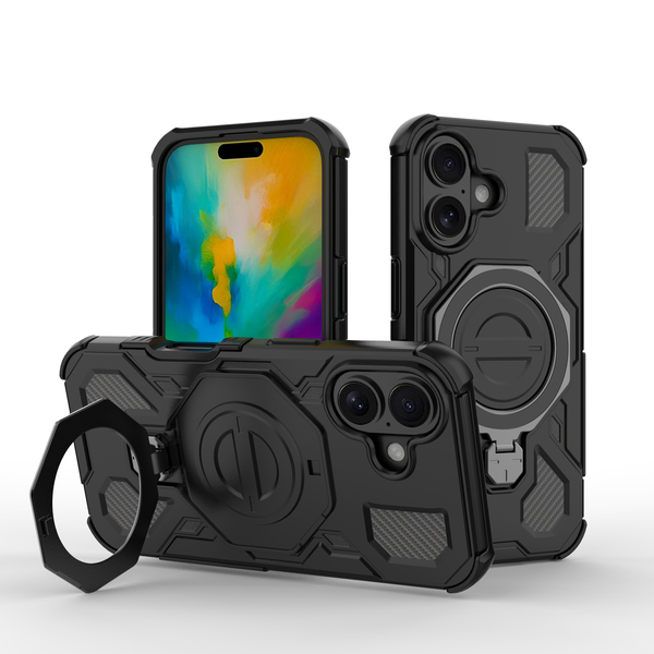 Phone Case Compatible With iPhone 16 Ring Stand Holder Back Cover
