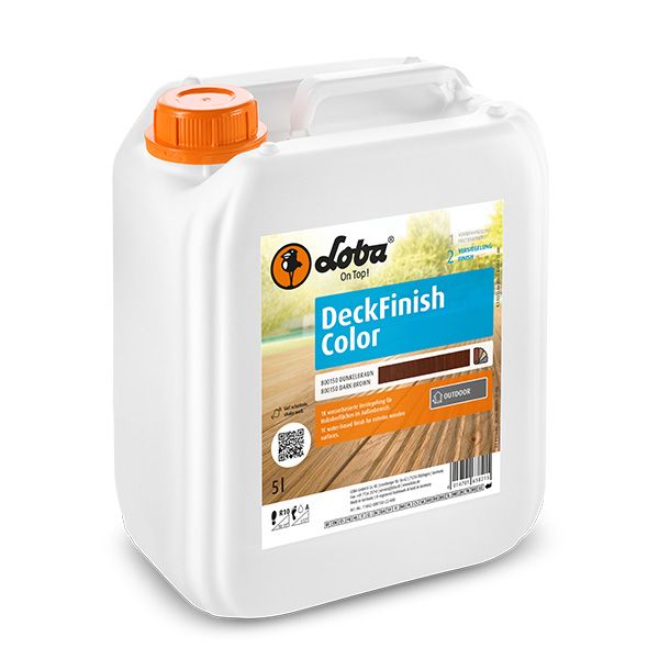 Loba Deck Finish Color (3) 5.0l - 1 C Water-Based Finish for Exterior Wood