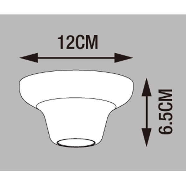Inspire Ceiling Lamp E27x1 Plastic Glossy White Inspire Goteo